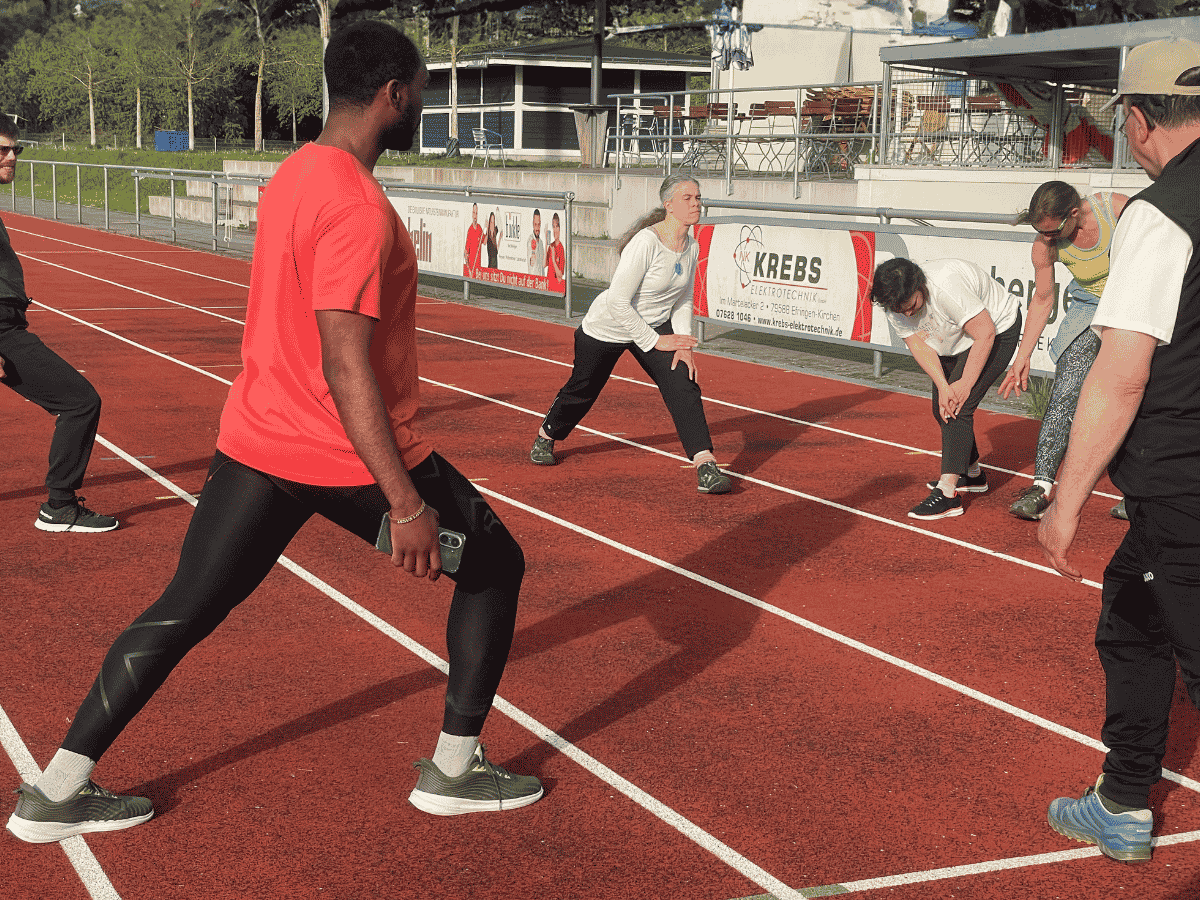 Inklusives Leichtathletik-Training für Menschen mit Behinderung